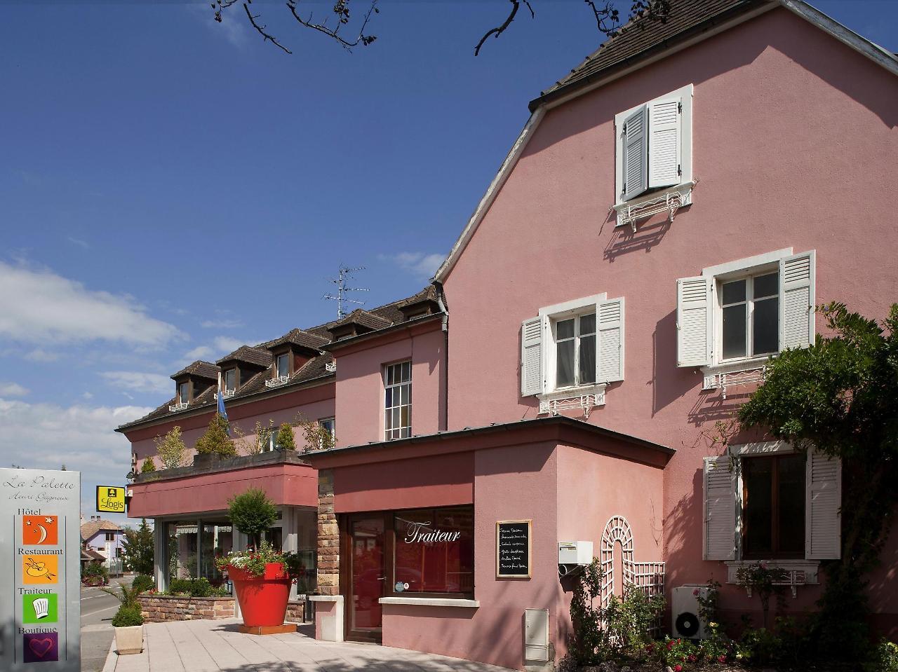 Hotel Restaurant Logis La Palette Wettolsheim ภายนอก รูปภาพ