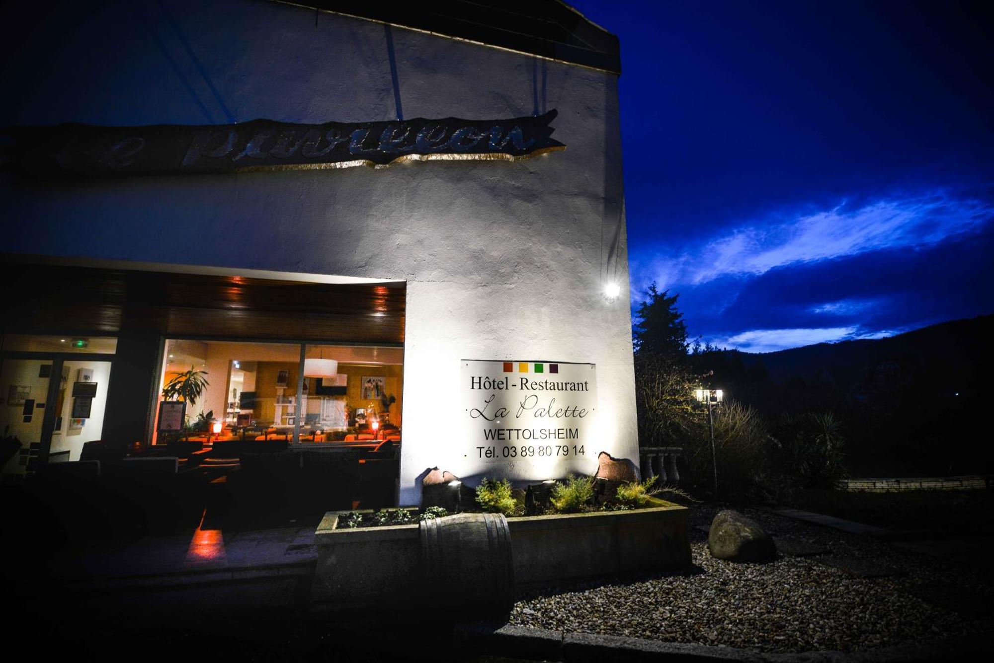 Hotel Restaurant Logis La Palette Wettolsheim ภายนอก รูปภาพ